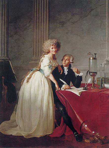 Jacques-Louis David Portrait of Monsieur de Lavoisier and his Wife, chemist Marie-Anne Pierrette Paulze china oil painting image